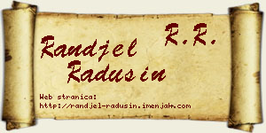 Ranđel Radusin vizit kartica